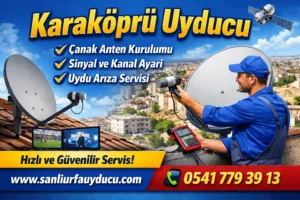 Karaköprü çanak anten montajı ve sinyal ayarlama servisi