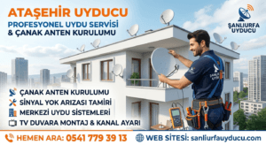 Karaköprü Ataşehir Mahallesi Uydu Montajı